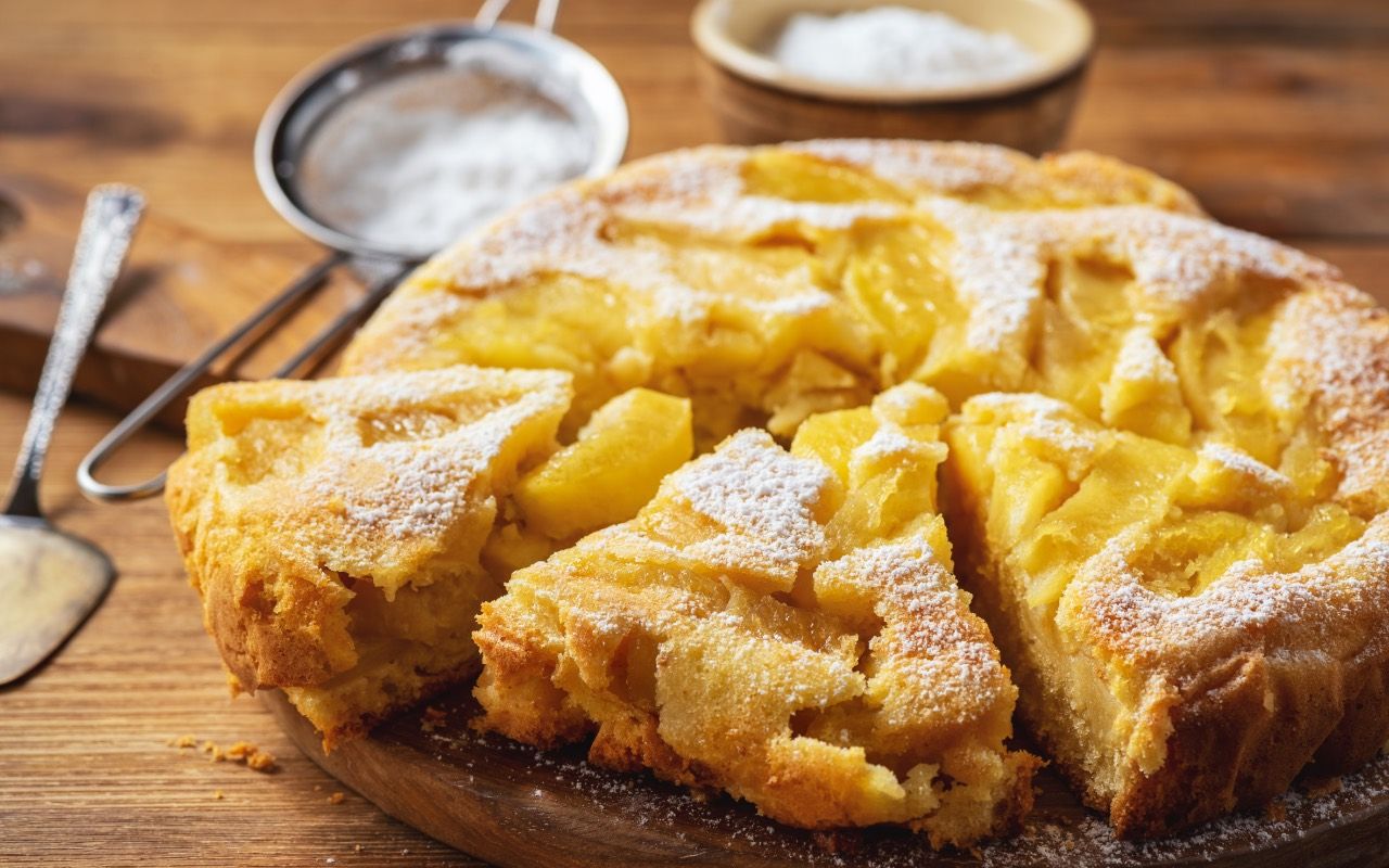 Une tarte aux pommes, mais différente. Je préfère même cette recette à la recette classique.