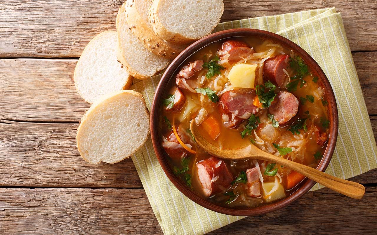 Les rois et la noblesse appréciaient cette soupe bénéfique. Aujourd'hui, elle est moins populaire, mais elle reste bonne pour la digestion.