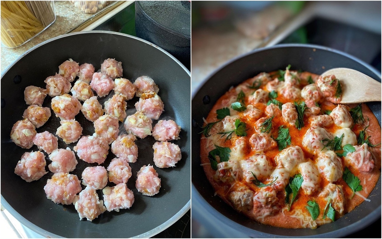 Je les prépare avec de la viande tendre et je les fais cuire dans une sauce. Elles sont bien meilleures que les boulettes de viande hachée.