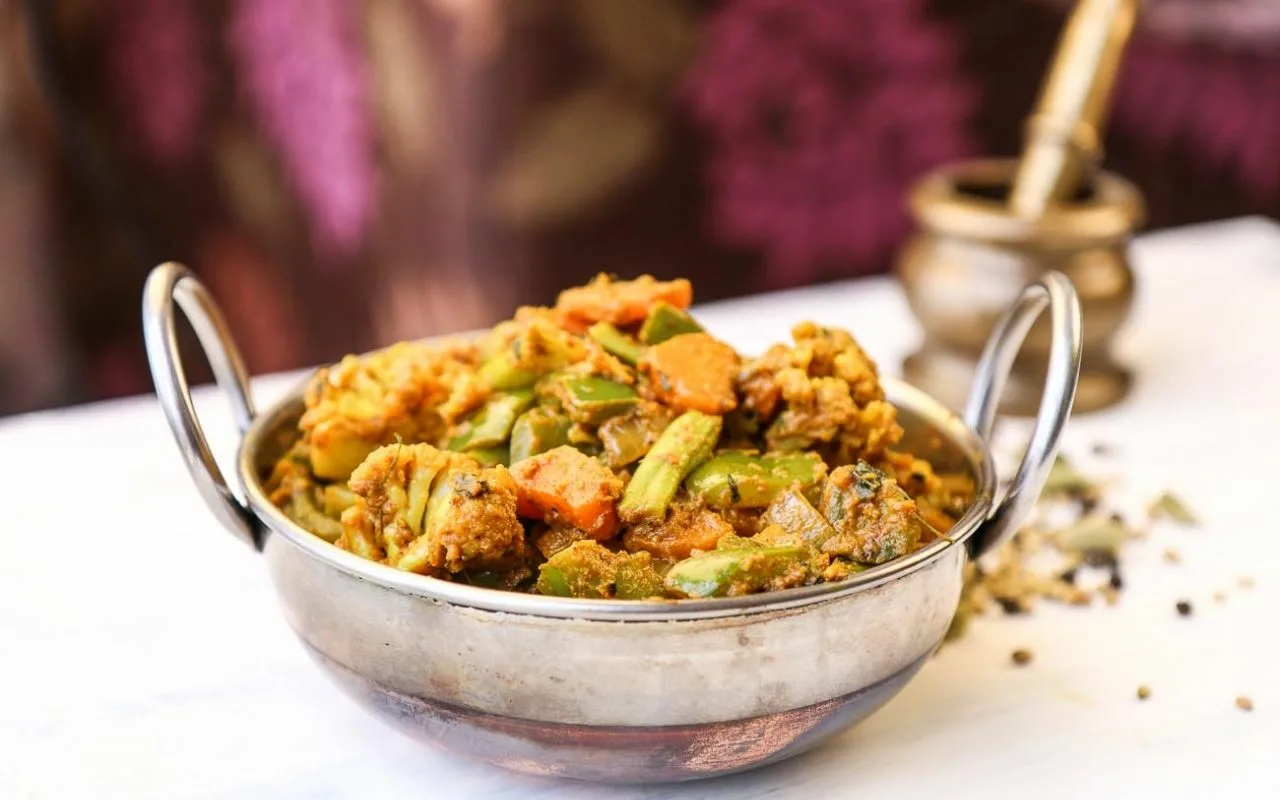 Curry de lentilles avec galette