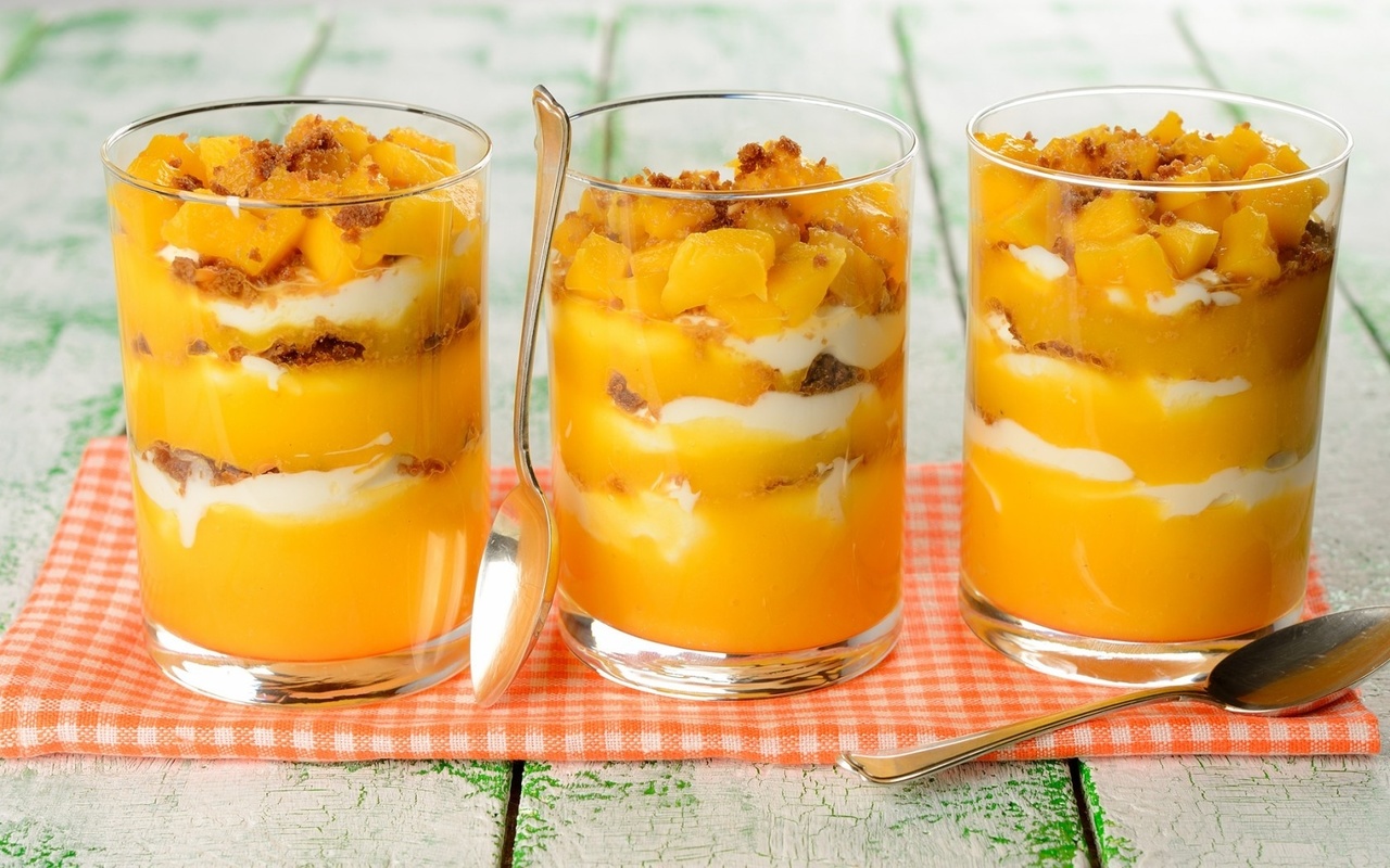 Pudding au tapioca, à la mangue et au fruit de la passion, étape par étape